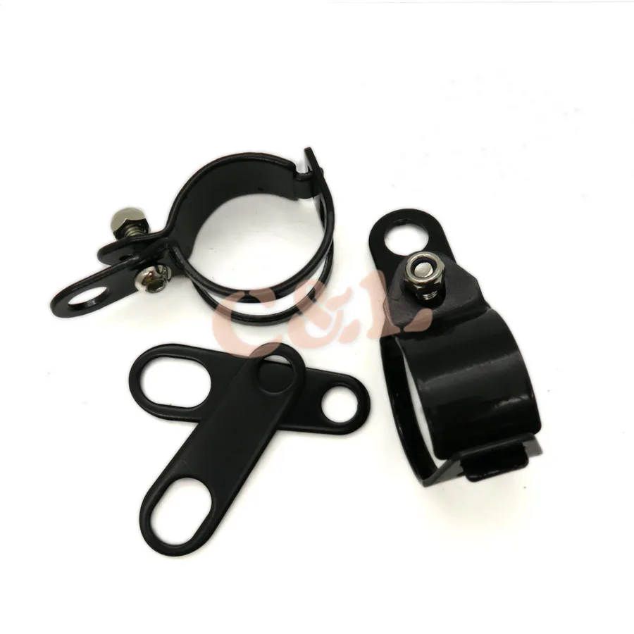 1 комплект черные кронштейны для указателей поворота зажим вилки + держатель