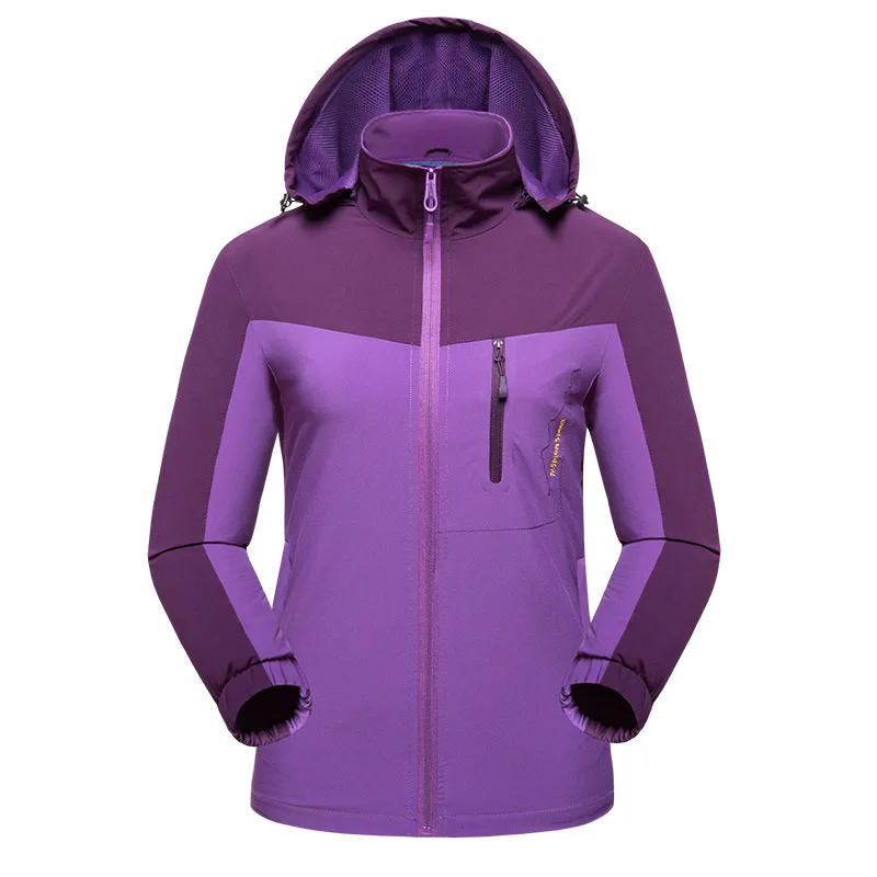 

Pullover Fleece Spandex Jacket Women Brand Waterproof Rain Coat Outdoor Hiking Clothing Female Windproof Fleece Jackets