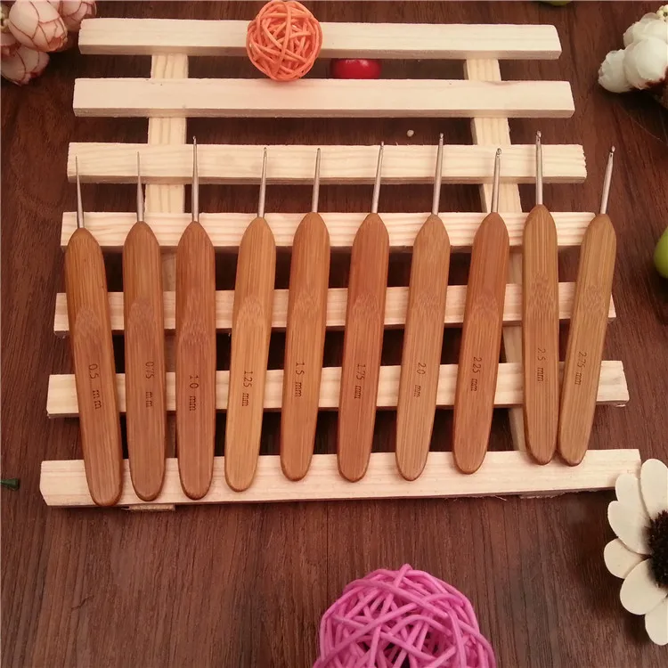 Бесплатная доставка 10 шт./компл. металлические и бамбуковые ручки крючки для