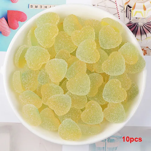 Yellow 10pcs Happy monkey 5 шт./10 шт./упак. слизь талисманы игрушки Смола любовь конфеты принадлежности дополнение наполнитель для пушистого прозрачного облака слизи DIY ремесла - Цвет: Yellow 10pcs