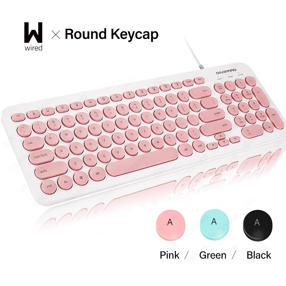 Мембранная круглая клавиатура 96 клавиш Водонепроницаемая из АБС пластика с