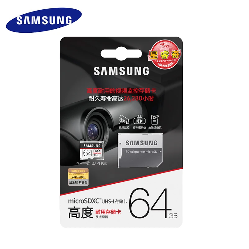 Карта памяти SAMSUNG Micro SD PRO карта TF на выносливость 32 ГБ 64 128 sd Class10 MicroSDXC 4K 100