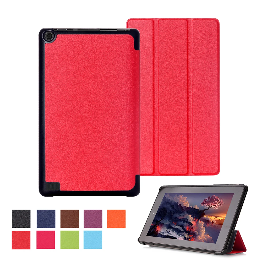 Чехол с магнитным хлопком из искусственной кожи для Amazon kindle fire 7 hd чехол новейший
