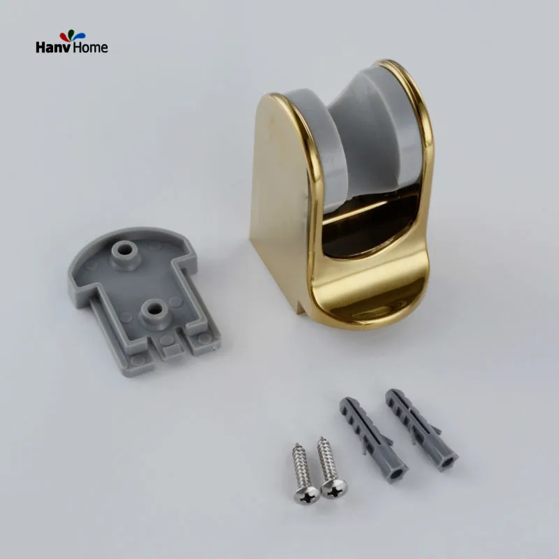 Золотая ручная Лейка для душа из АБС пластика с 3 функциями шланг 150 см и держатель