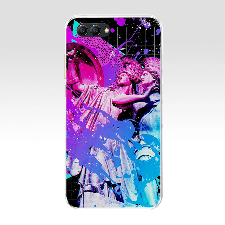 179FG Vaporwave эстетика Мягкий Силиконовый ТПУ чехол для Honor 9 10 huawei p10 lite y6 prime 2018 mate play p