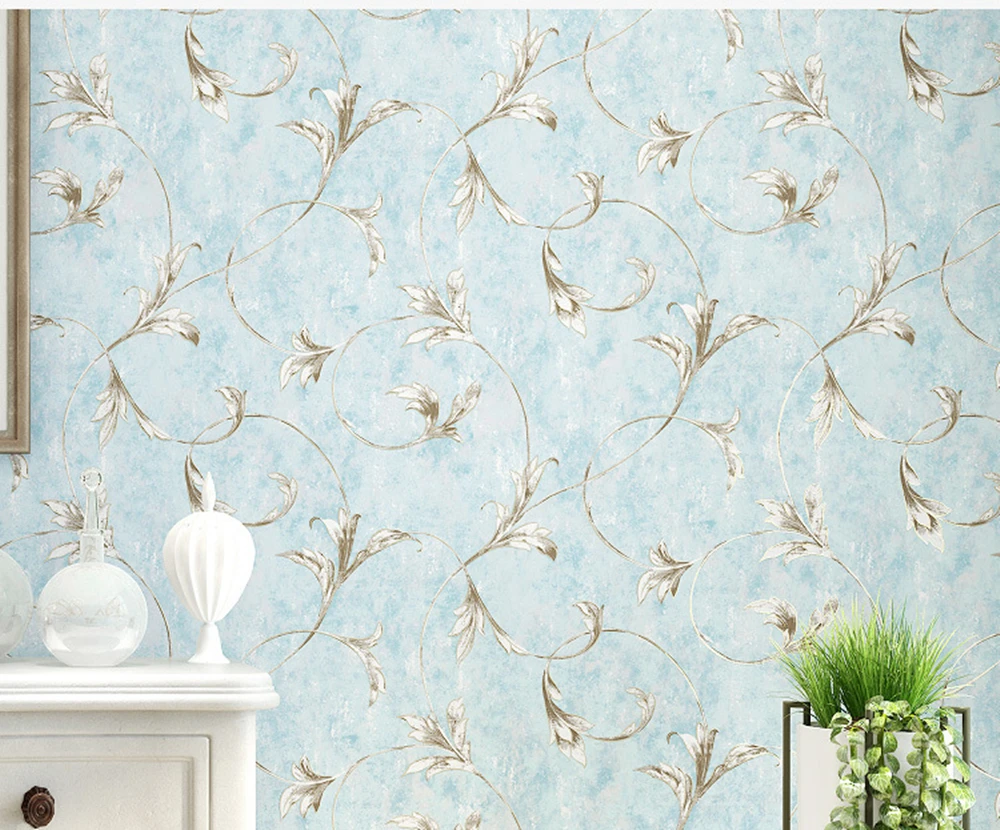American rustic vine flower pattern non-woven wallpaper | Обустройство дома