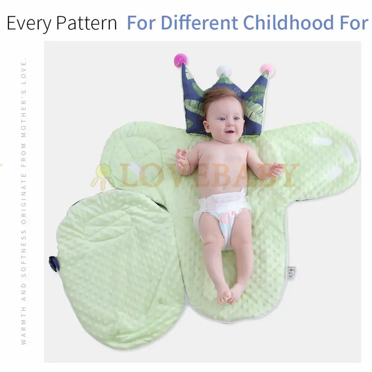 Iiilovebaby теплый детский конверт для сна для новорожденных мягкий хлопок теплый плед зима мультфильм одеяло для детей спальный мешок ребенка