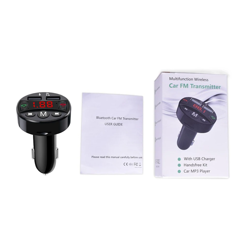 Nulaxy FM передатчик Bluetooth Car Kit MP3 плеер fm модулятор Hands free Поддержка bluetooth TF карта USB Disk