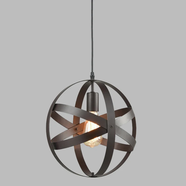 

Modern Pendant Light For Lobby Dining Room single ring Arts Decoration lighting Antique Gold suspension Pendant Lamp E14 lights