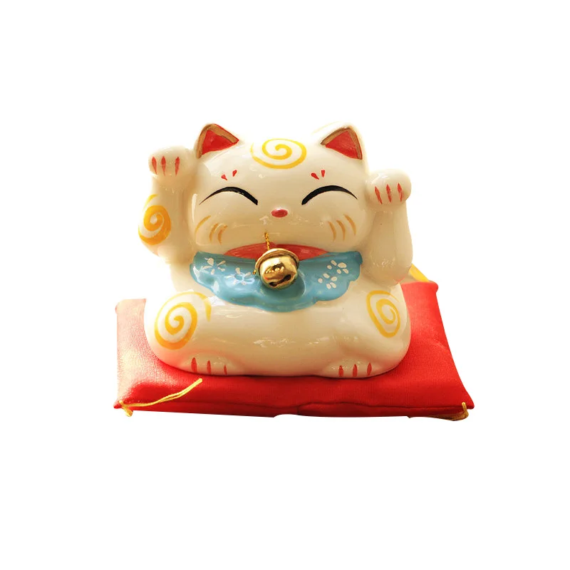 Керамика Lucky Cat Копилка фарфоровое украшение фигурка кошки на удачу денежный ящик