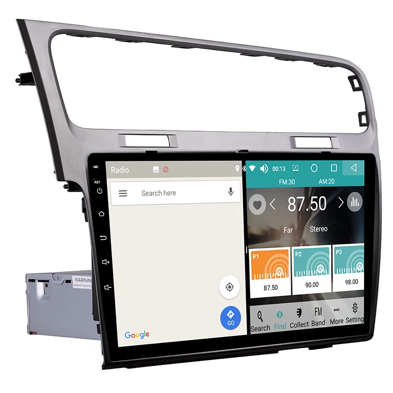 Android 8.0 Car GPS 1 Din 10.1 Inch Touch Screen DVD Radio Multimedia Player For Volkswagen Golf 7 2013-2015 | Автомобили и