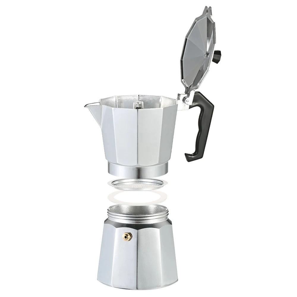 Кофеварка Homgeek алюминиевая для эспрессо кофемашина Percolator кофеварка