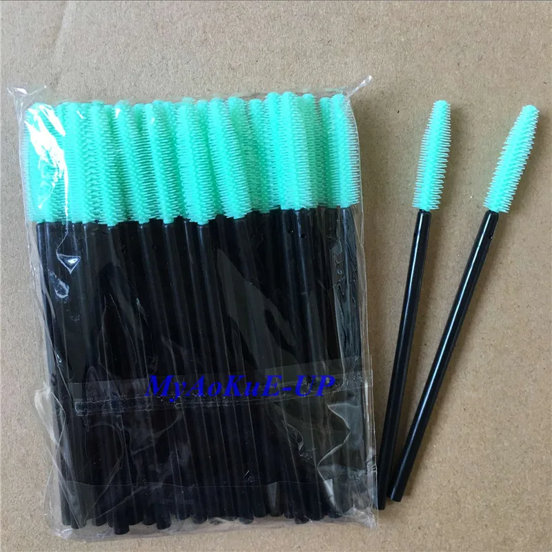 Одноразовые аппликатор для туши ресниц кисти Для женщин макияжа щеточка 1000