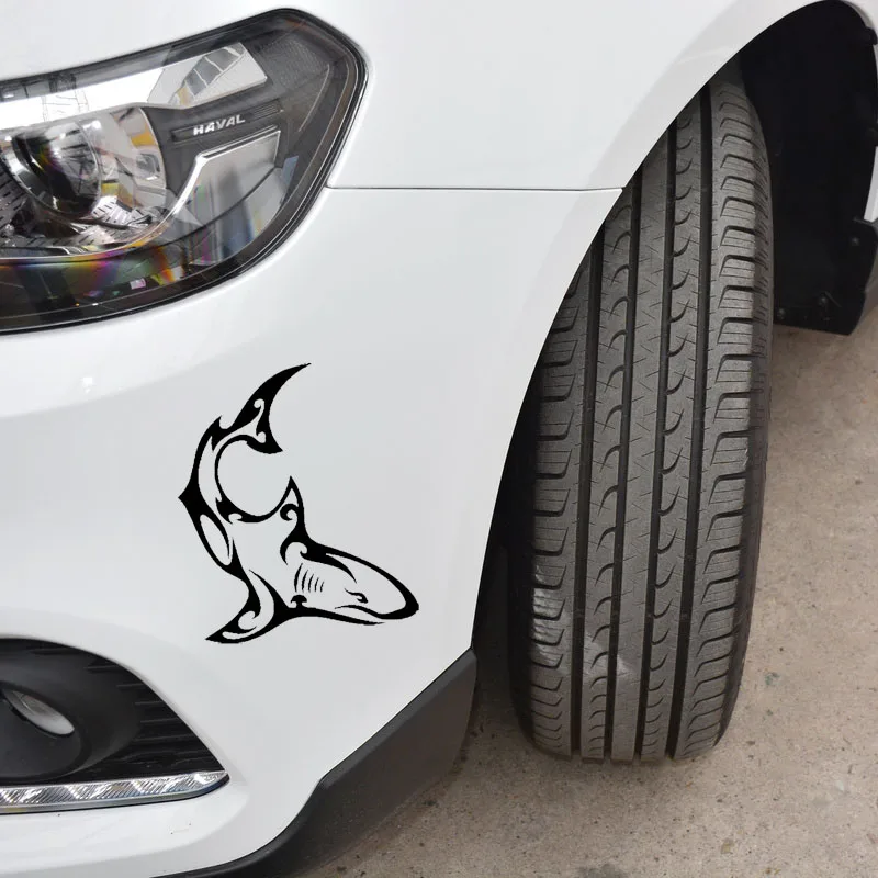 YJZT 12 2 см * 14 3 веселая виниловая Автомобильная наклейка Акула наклейки для