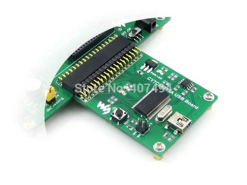 5 шт./лот CY7C68013A плата EZ-USB FX2LP USB модуль со встроенным 8051 и 24LC64 (EEPROM) бортовой