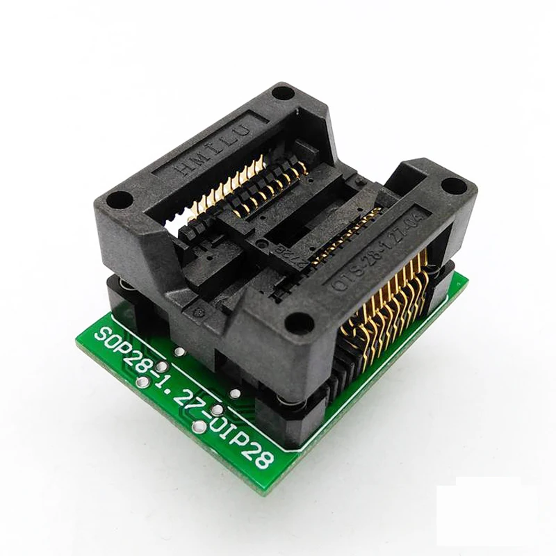 Фото Программируемый адаптер SOP18 SOIC18 SO18 к DIP18, штырьковый шаг 1,27 мм, ширина корпуса ис 7,5 мм, мил, тестовая розетка ИС, переходник ZIF с открытым верхо... №1