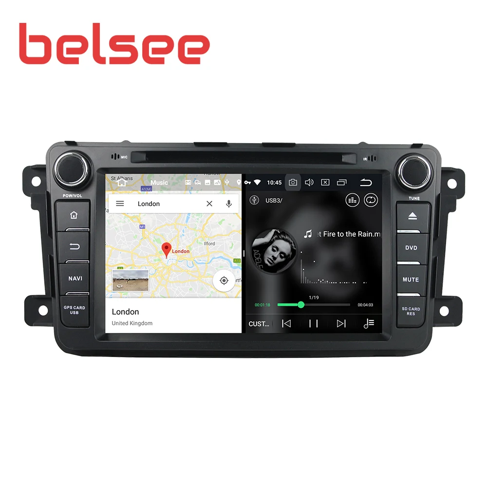 Belsee для Mazda CX-9 CX9 Android 9,0 автомобильный стерео радио 8 ядерный 4 ГБ 2 Din gps головное устройство Авторадио Мультимедиа DVD плеер