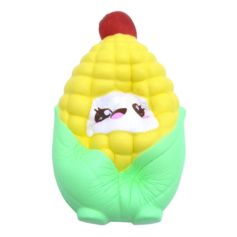 Jumbo Kawaii Кукуруза мягкое моделирование PU хлеб сжатие торта игрушка сладкий