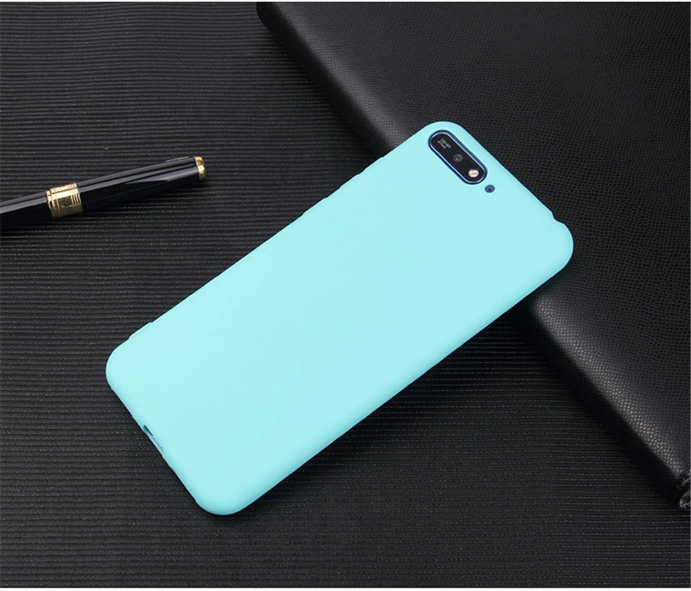 1000 шт Матовый телефон случае для huawei Honor 20 Pro 20i V20 V10 10 Lite 9 8X Max Play Ультратонкий Мягкий полиуретановый силиконовый чехол конфетного цвета