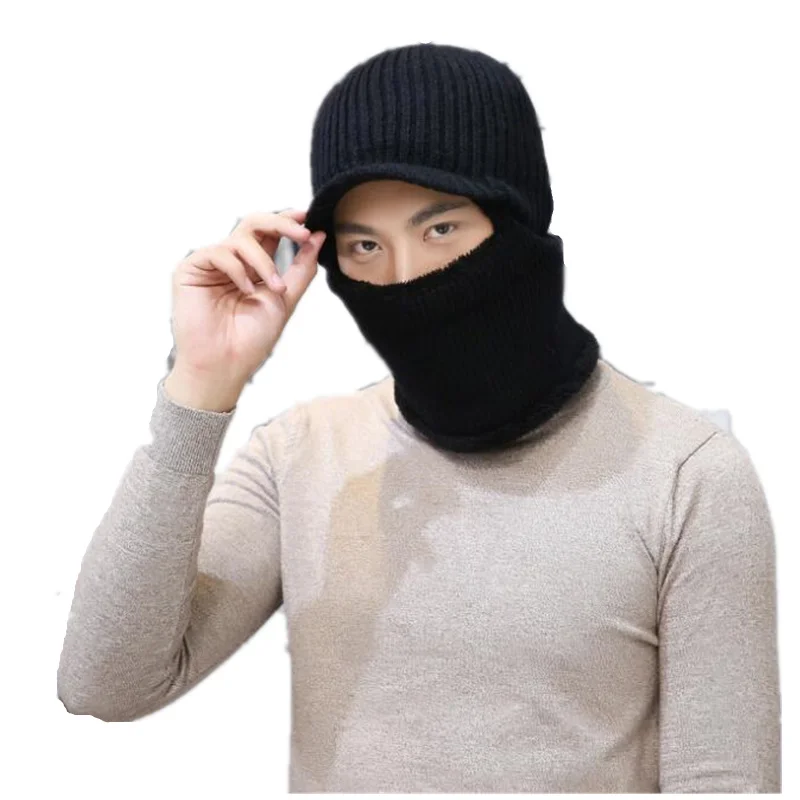 Мужская Вязаная Шапка бини Skullies зимние шапки для мужчин и женщин брендовые