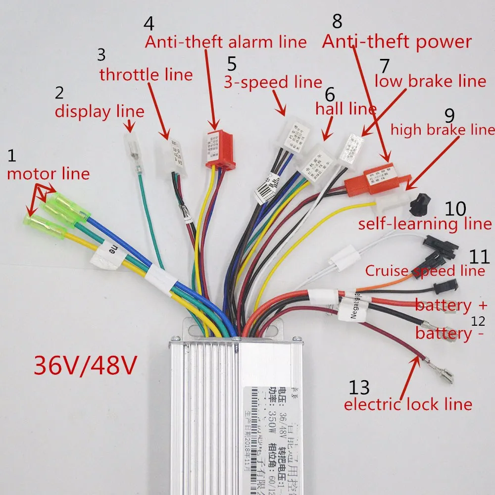 24 V/36 V/48 V 350W электрический скутер конверсионный комплект Мотор для