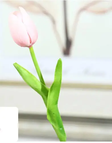 Lighr pink 5 шт./лот, искусственные цветы, тюльпаны, искусственный букет, искусственный шелк, тюльпаны для дома Свадебные Декоративные цветы и венки - Цвет: Lighr pink