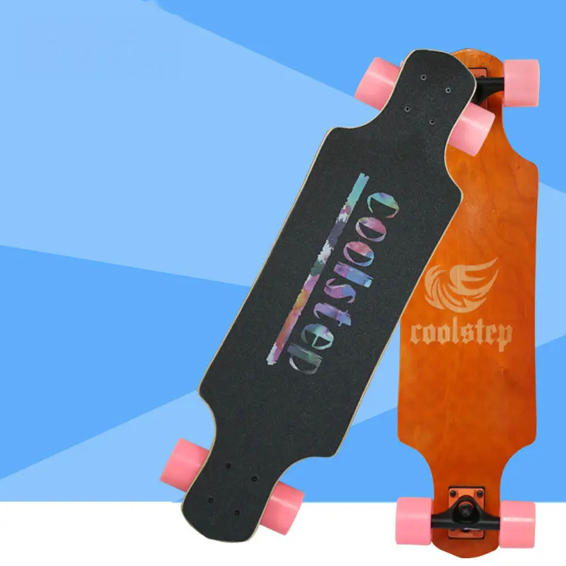 Клен Professional скейтборд дорога Longboard сопротивление скольжению скейтборды 4 колеса падение горные скорость мини длинная доска
