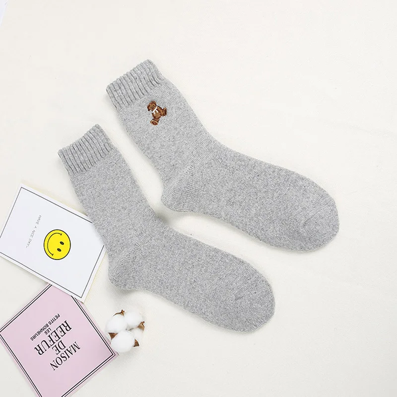 Новинка 2018 лидер продаж модные теплые однотонные носки на весну и осень зиму