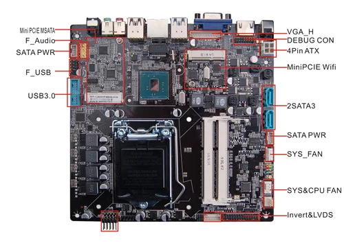 HCIPC M426 1 ITX H11MD0 Skylake H110 LGA1151 мини материнская плата 17*17 см плата|mini itx motherboard|itx