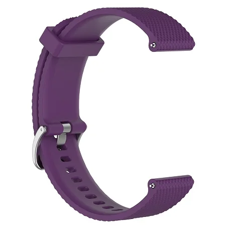 Purple 10 шт. L/S цвет плед мягкий сменный силиконовый ремень для Garmin vivoactive3 vivomove HR умный Браслет для GARMIN Vivoactive 3 - Цвет: Purple