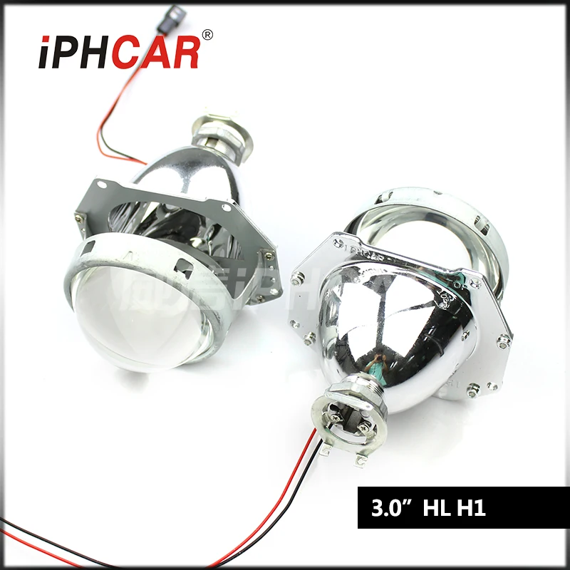 Бесплатная доставка IPHCAR LHD/RHD HL H1 3 0 белый квадратный объектив проектора с
