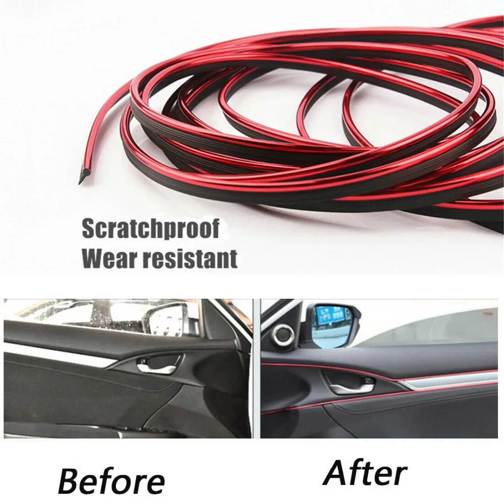 5 м автомобильный Стайлинг Интерьера Полосы литье Отделка приборной панели края