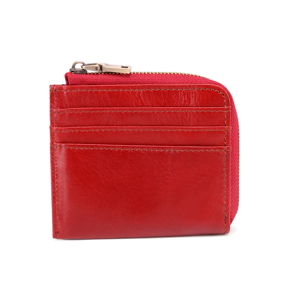 Горячая Распродажа новинка натуральная кожа RFID Блокировка молния держатель для