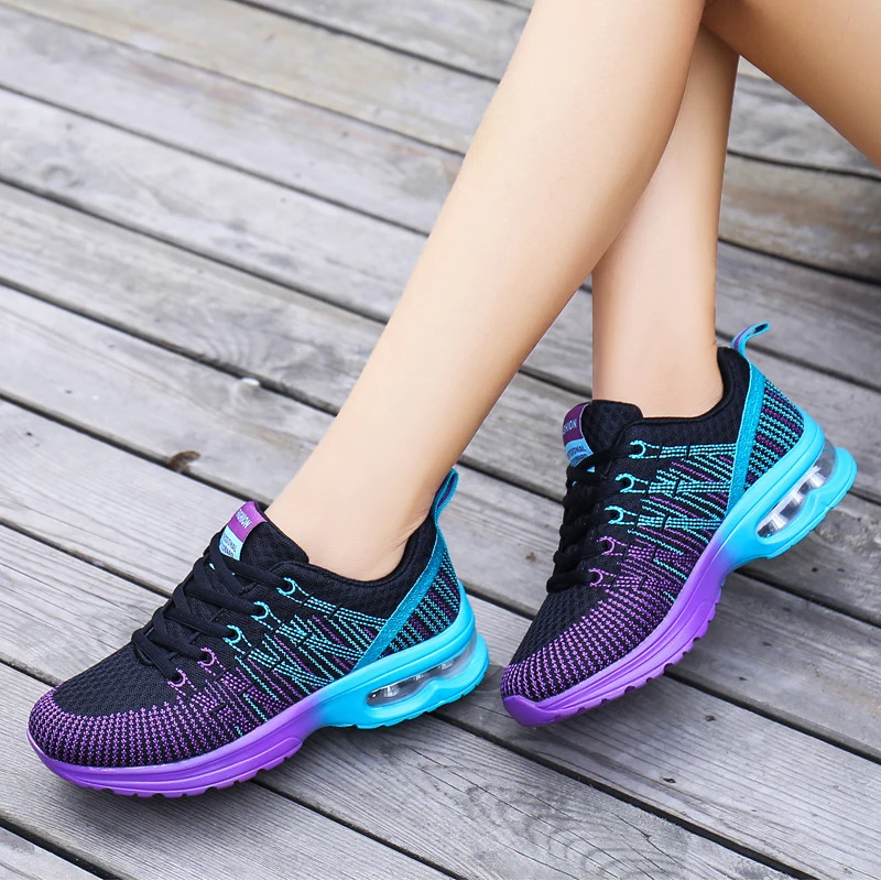 Women Sneakers Light Weight Running Shoes Breathable Air Cushion for Female Jogging Walking zapatos de mujer | Спорт и развлечения
