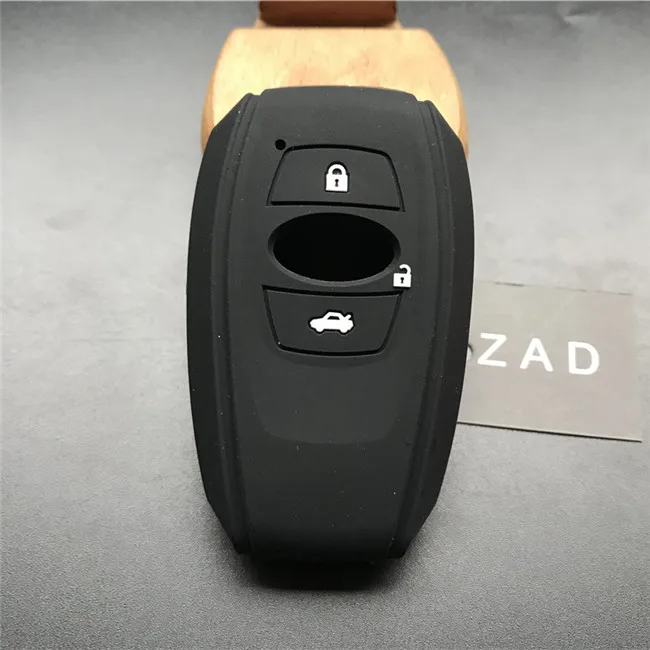 

ZAD силиконовый резиновый чехол для ключей от машины, чехол для subaru Legacy impreza forester xv trezia BRZ wrx levorg outback, 3-кнопочный ключ
