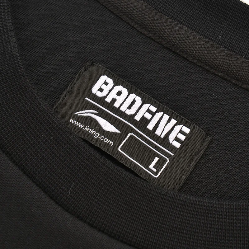 Li Ning мужской баскетбольный свитер серии BAD FIVE обычный крой 66% хлопок 34% полиэстер