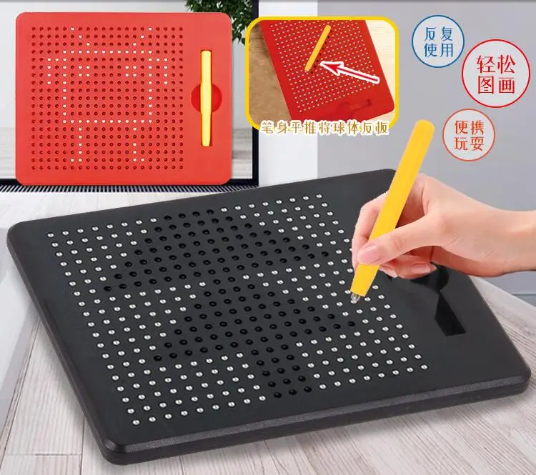 Diy магнитная стальная шариковая доска для рисования с игрушками детей магнитный