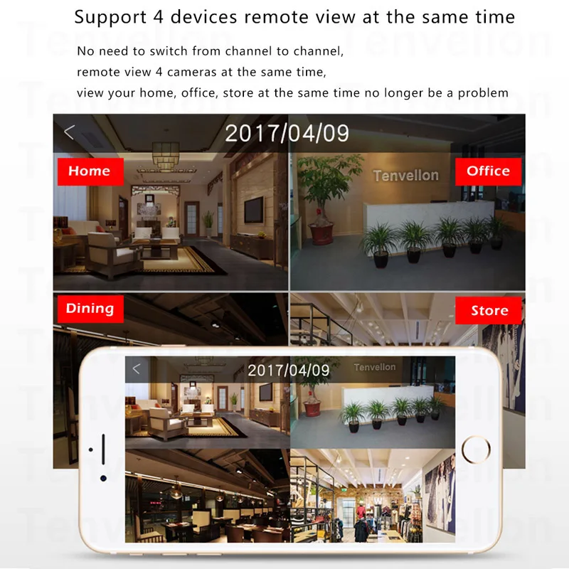 Wistino CCTV WI FI IP Камера Full HD 720 P видео монитор наблюдения P2P охранных Видеоняни и