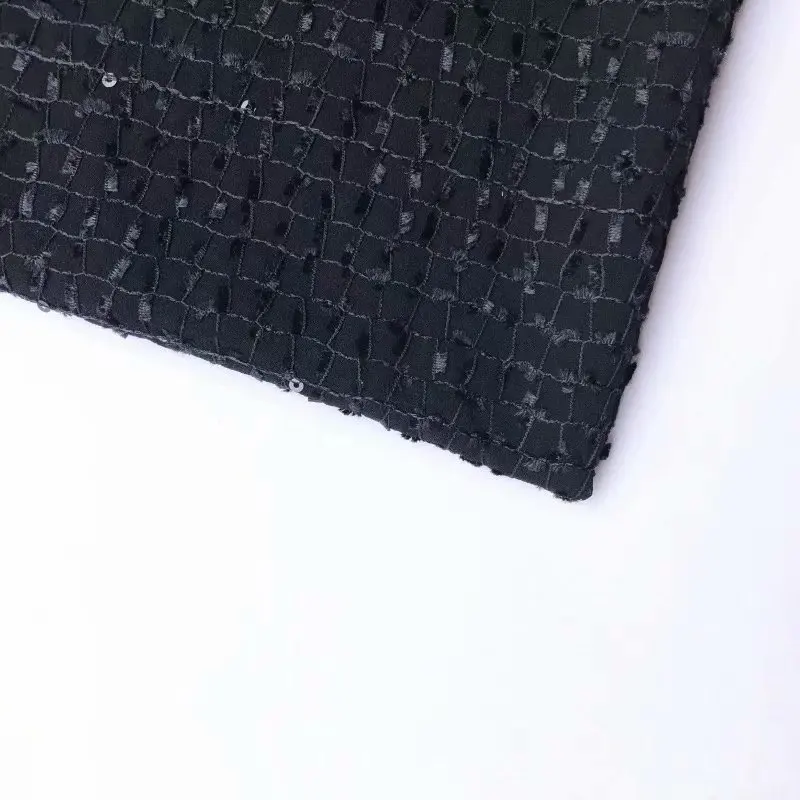 Шифоновое женское платье осень 2019 новый красный флаг пряжа жаккард крюк