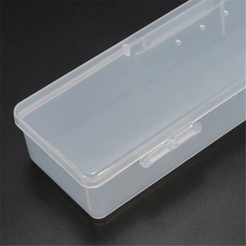 Rectangular Transparent Nail Tips Case Jewelry Watch Tool Storage Box Organizer For Money Coin Candy Keys |