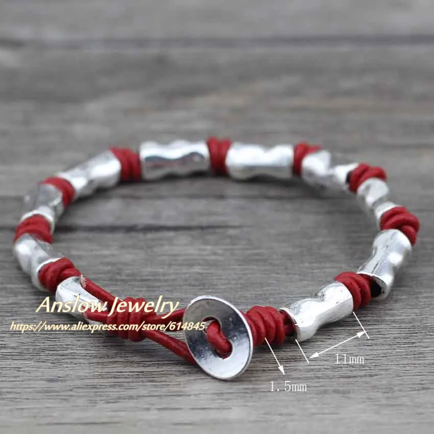 Женский/мужской/детский браслет из цинкового сплава Anslow бижутерия с бисером