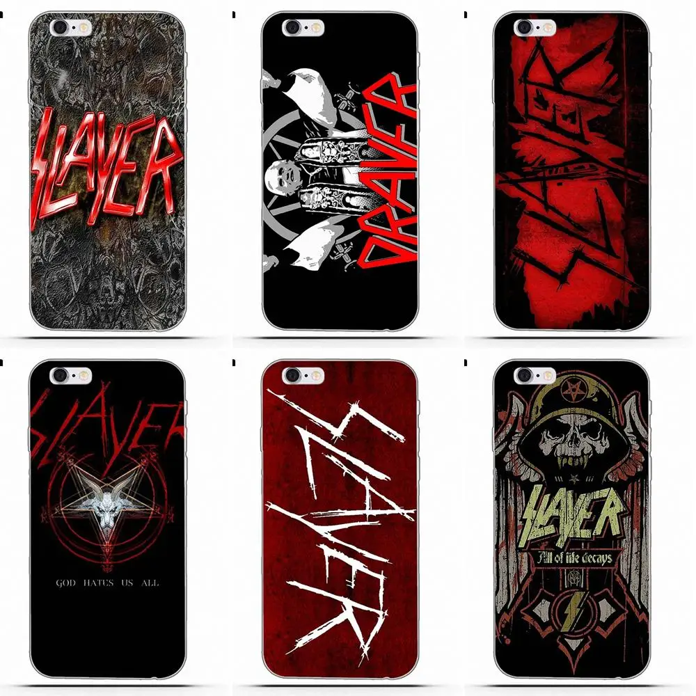 Мягкий чехол из ТПУ для телефона, чехол Slayer для iPhone 4, 4S, 5, 5C, SE, 6, 6 S, 7, 8 Plus, X, Galaxy S5, S6, S7, S8, Grand Core, II Prime, Alpha