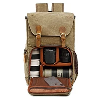 batik canvas waterproof photography bag outdoor wear resistant large photo camera backpack men for fujifilm nikon canon sony