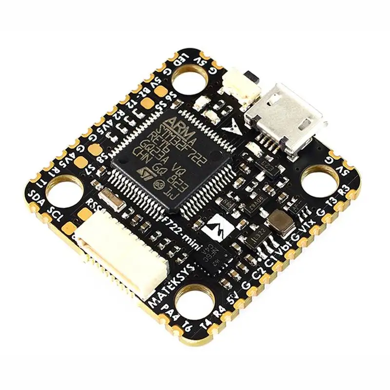 Matek System F722-Mini OSD Dual Gyro/Acc 32M Flash 5 V/2A BEC Контроллер полета для радиоуправляемых дронов