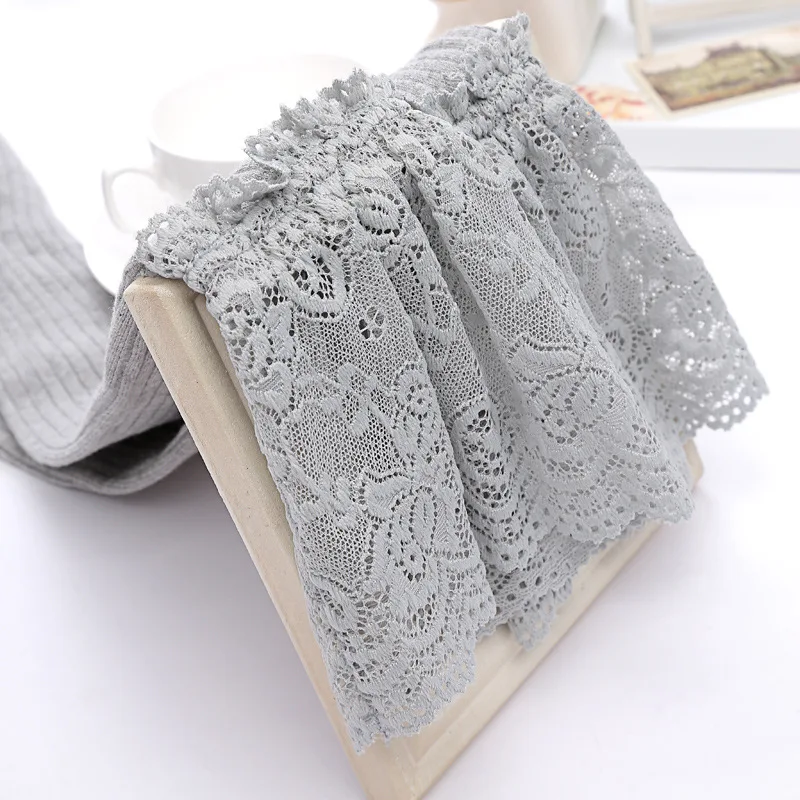 Классические чулки до бедра с полосатым узором милые пикантные хлопковые выше