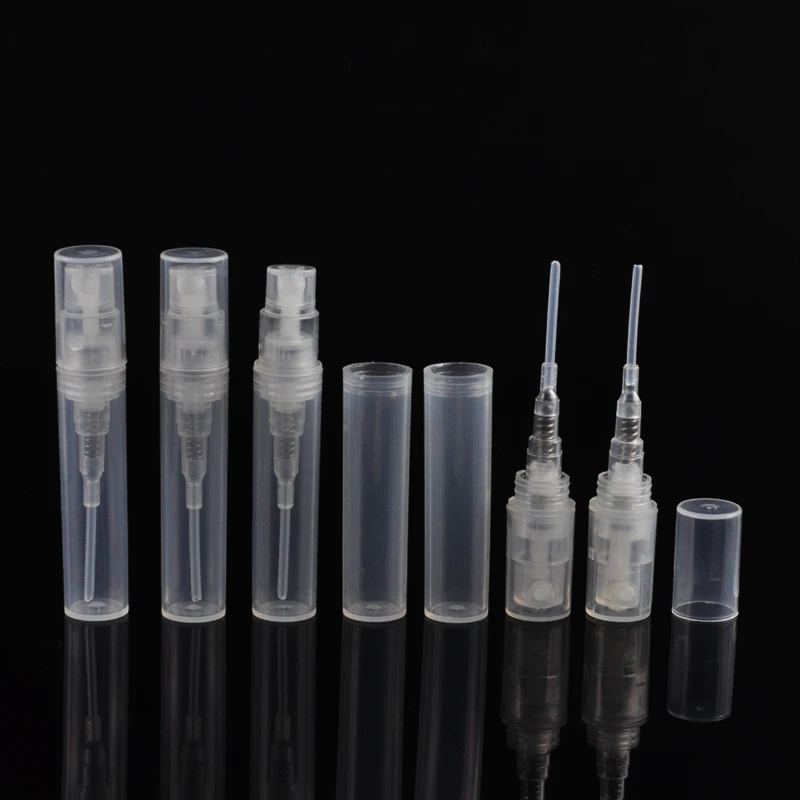 MUB-50 шт./лот 3 мл пластиковые флаконы с распылителем parfum пополнения образцов