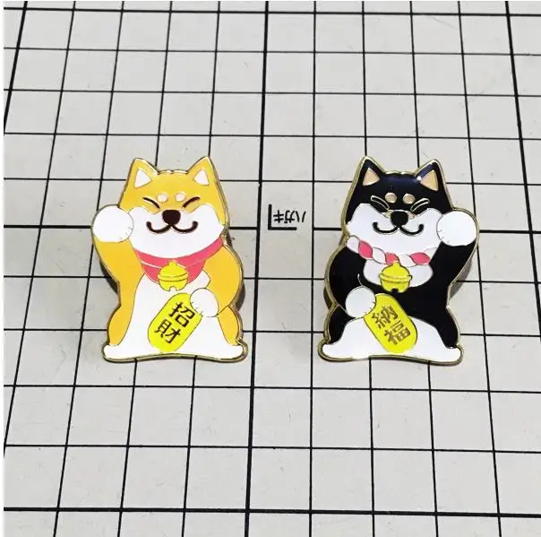 Роскошная металлическая брошь Шиба ину в форме собаки без Muco Doge|Броши| |