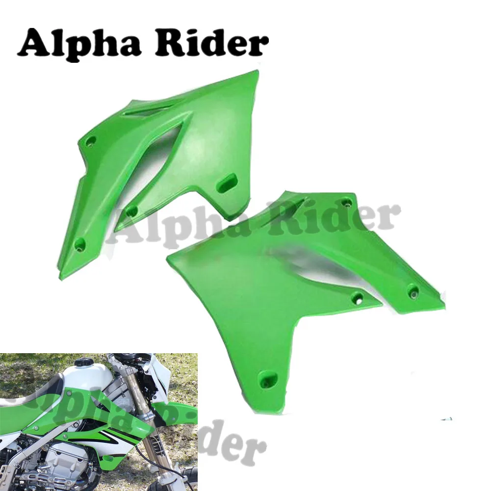 

For Kawasaki KLX 250 94-07 Left & Right Fuel Tank Side Panel Cover Plate Fairings Body Frame High Quality ABS KLX250 1994 - 2007
