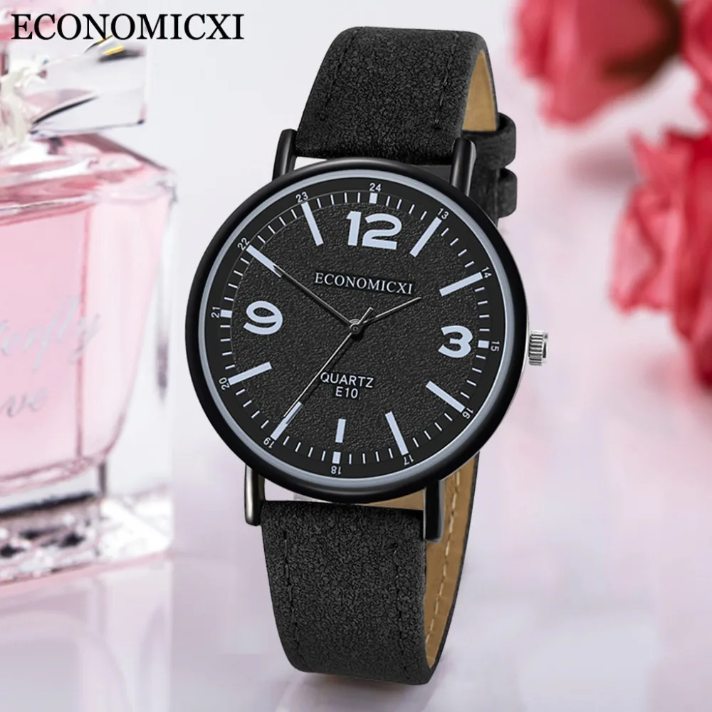 Винтажные матовые часы с кожаным ремешком женские повседневные кварцевые наручные часы для девушек Женские Подарочные часы Gmt Orologio Donna Bayan Saat* A