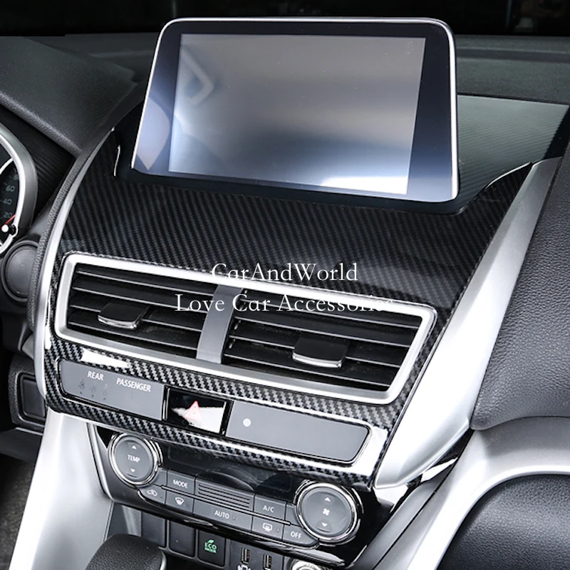 For Mitsubishi ECLIPSE CROSS 2018 2019 Center Console Air Condition Outlet Vent Cover Trims ABS Chrome Car-Styling Accessories | Автомобили